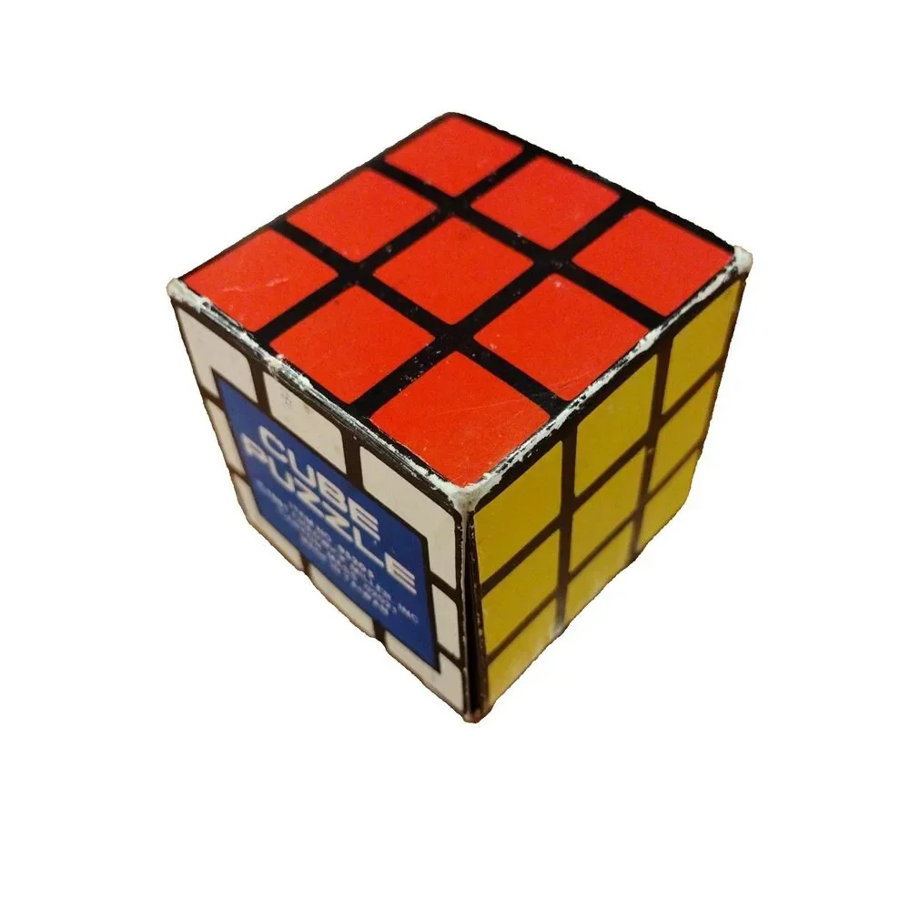 Chadwick Miller Cube Puzzle 95205 VTG 1984 Twist Color-Match 3x3x3 w/Box Taiwan
